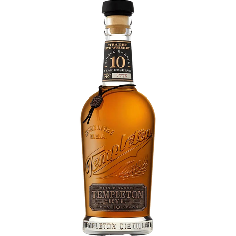 Templeton 10 Year Rye Whiskey