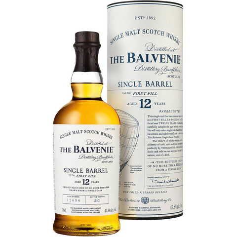 The Balvenie Single Barrel 12 Year Scotch