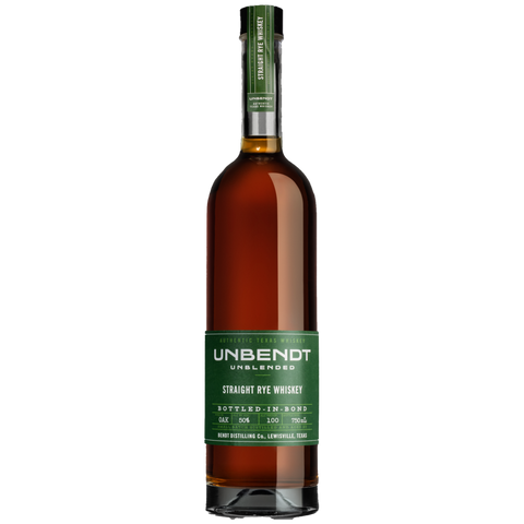 Unbendt Unblended Straight Rye Whiskey