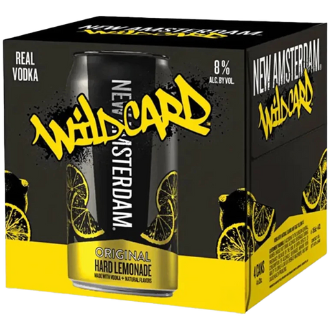 WildCard New Amsterdam Hard Lemonade (4 Pack Cans)