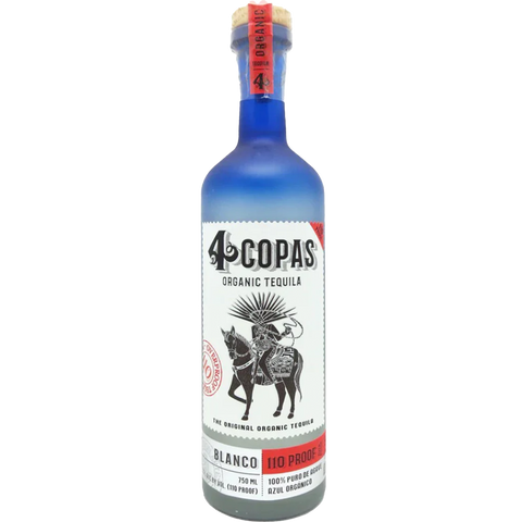4 Copas Blanco Tequila (110 Proof)
