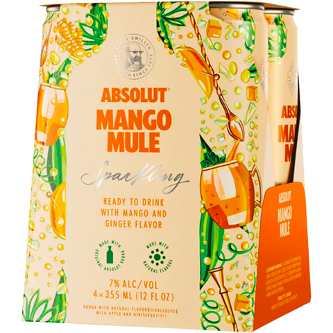 Absolut Mango Mule Cocktail (4 Pack Cans)